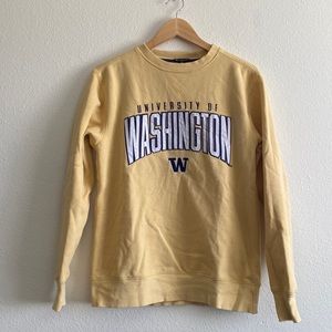 University of Washington Champion Sweatshirt Yellow Size Small